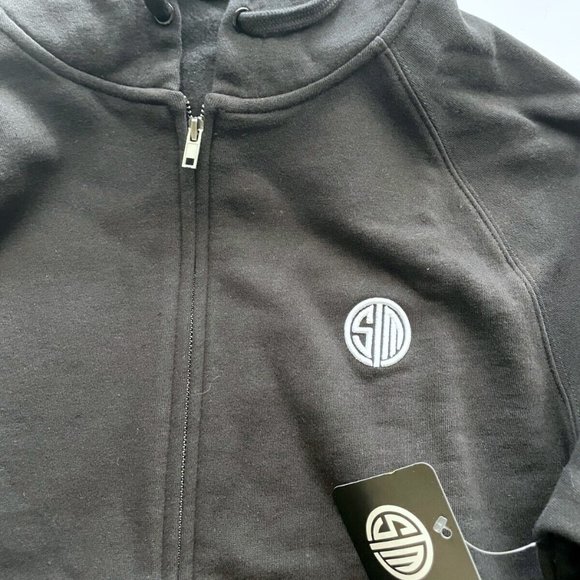TSM Team Solo Mid Logo Zip-Up Hoodie BLACK Medium NWT - Picture 3 of 5